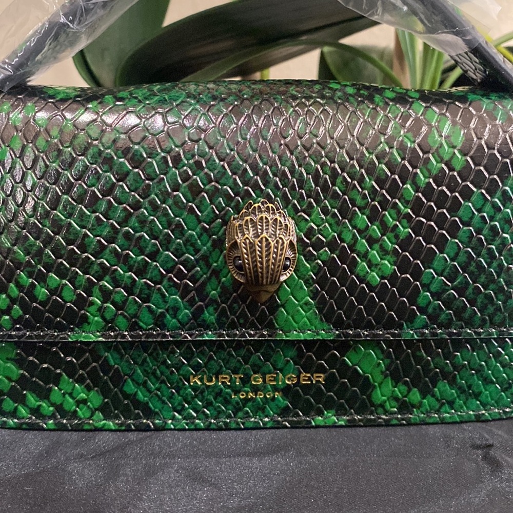 Kurt Geiger XS Bond Green Top Handle Crossbody Bag - Picture 4 of 13